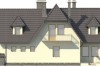 Projekt domu Majewo DM-6081, parterowy z garażem, z poddaszem mieszkalnym, bez podpiwniczenia - elewacja prawa