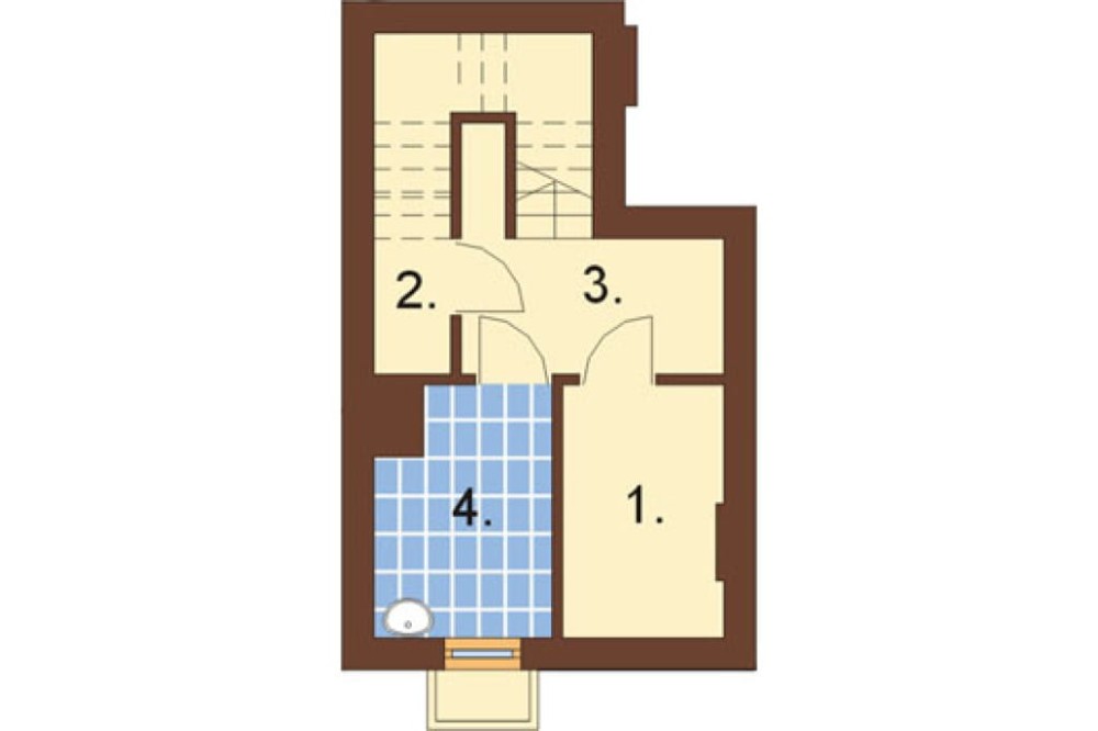 Projekt domu Pszenicznik L-6262, parterowy z poddaszem mieszkalnym, częściowo podpiwniczony - rzut piwnicy
