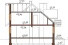 Projekt domu Stryszawa 2 L-6382, parterowy z poddaszem użytkowym, jednorodzinny, tradycyjny, z garażem  -przekrój A-A