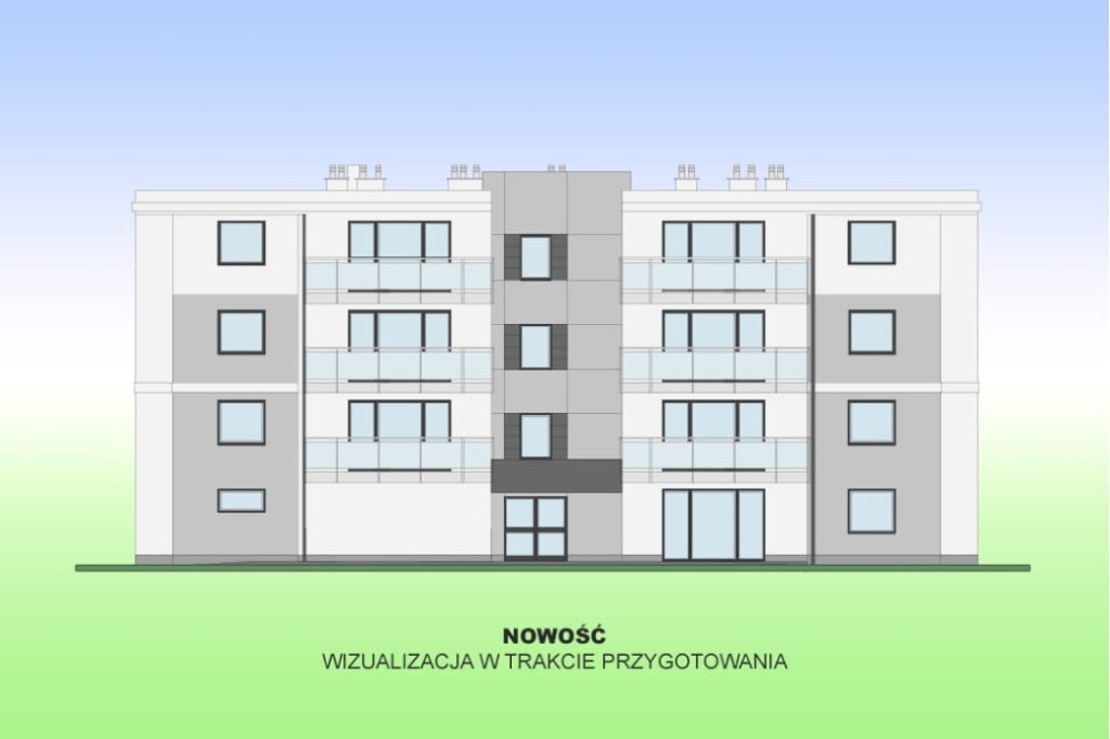 Projekt budynku wielorodzinnego L-6891, piętrowy, bez podpiwniczenia, bez garażu - elewacja frontowa
