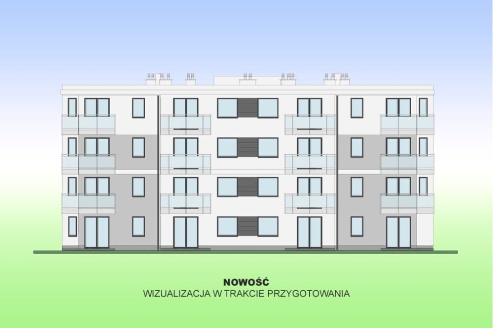 Projekt budynku wielorodzinnego L-6891, piętrowy, bez podpiwniczenia, bez garażu - elewacja ogrodowa