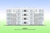 Projekt budynku wielorodzinnego L-6891, piętrowy, bez podpiwniczenia, bez garażu - elewacja ogrodowa