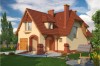 Projekt domu Majewo 2 L-6081, parterowy z garażem, z poddaszem mieszkalnym, bez podpiwniczenia - kolorystyka wersja 3