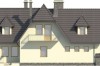 Projekt domu Majewo 2 L-6081, parterowy z garażem, z poddaszem mieszkalnym, bez podpiwniczenia - elewacja lewa