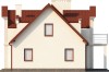 Projekt domu Brulinów L-6288, parterowy z użytkowym poddaszem, z garażem jednostanowiskowym, bez podpiwniczenia - elewacja lewa