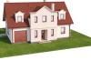 Projekt domu Brulinów L-6288, parterowy z użytkowym poddaszem, z garażem jednostanowiskowym, bez podpiwniczenia - model