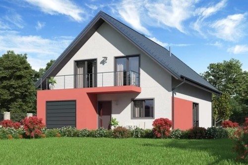 Projekt domu L-6623 - wykończenie elewacji