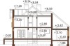 Projekt domu Siczyny 2 L-6381, parterowy z poddaszem mieszkalnym, bez podpiwniczenia, z garażem  -przekrój A-A