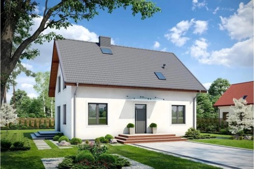 Projekt domu DM-6653 - wykończenie elewacji