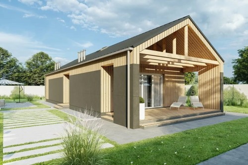 Projekt domu DM-6780 - wykończenie elewacji