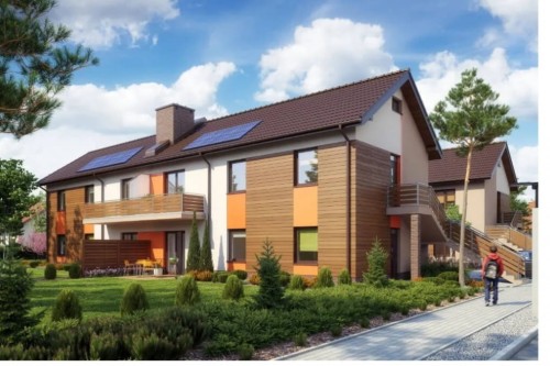 Projekt domu DM-6563 - wykończenie elewacji