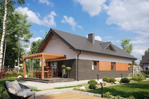 Projekt domu DM-6662 - wykończenie elewacji