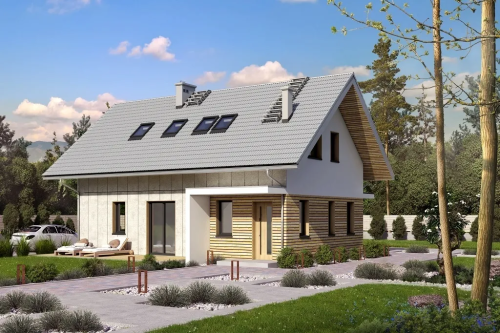 Projekt domu L-6749 - wykończenie elewacji