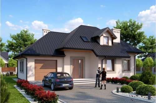 Projekt domu L-6426 - wykończenie elewacji