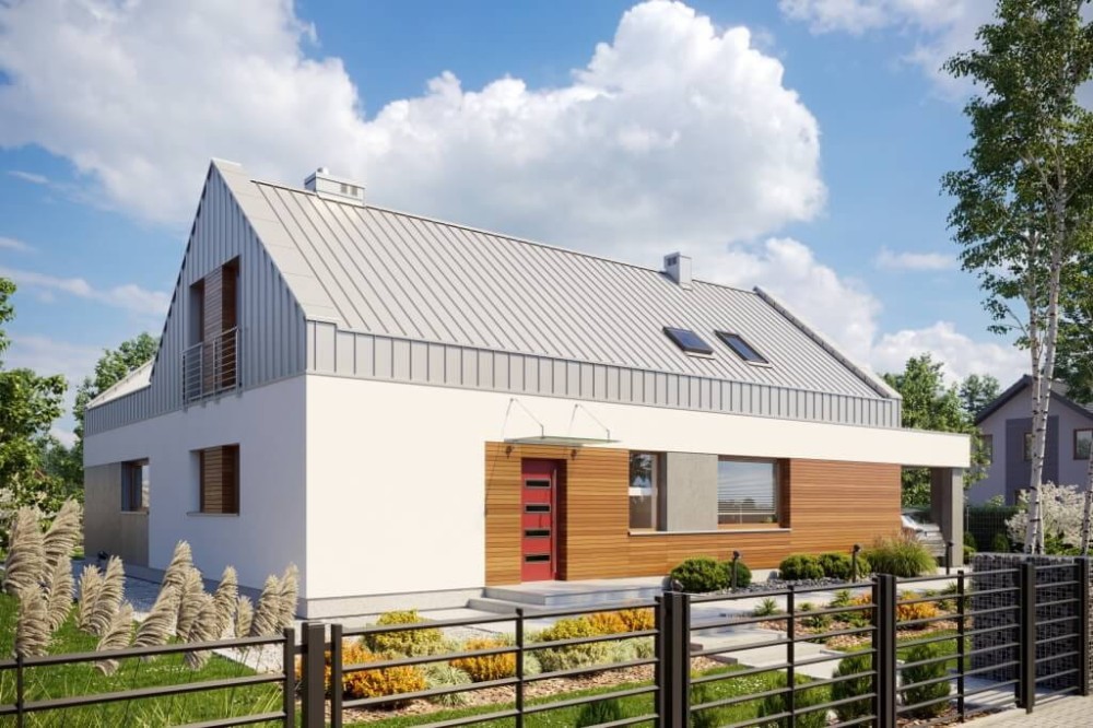 Projekt domu DM-6528 - wykończenie elewacji