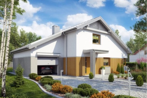 Projekt domu L-6564 - wykończenie elewacji