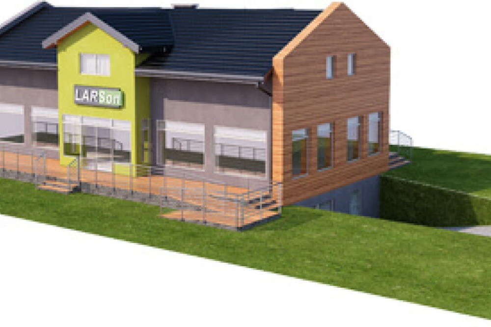 Projekt sklepu K-06 B, parterowy z poddaszem nieużytkowym do adaptacji, podpiwniczony, z garażem - model