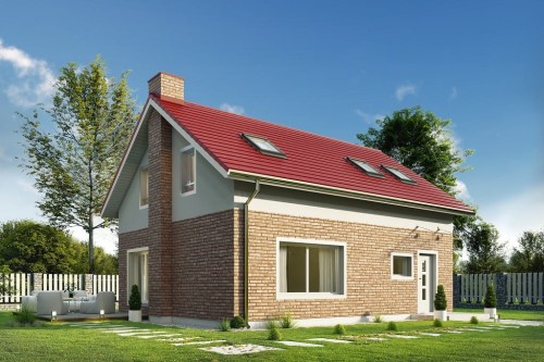 Projekt domu DM-6746 - wykończenie elewacji