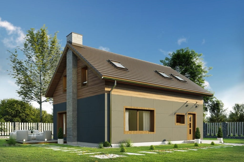 Projekt domu DM-6746 - wykończenie elewacji