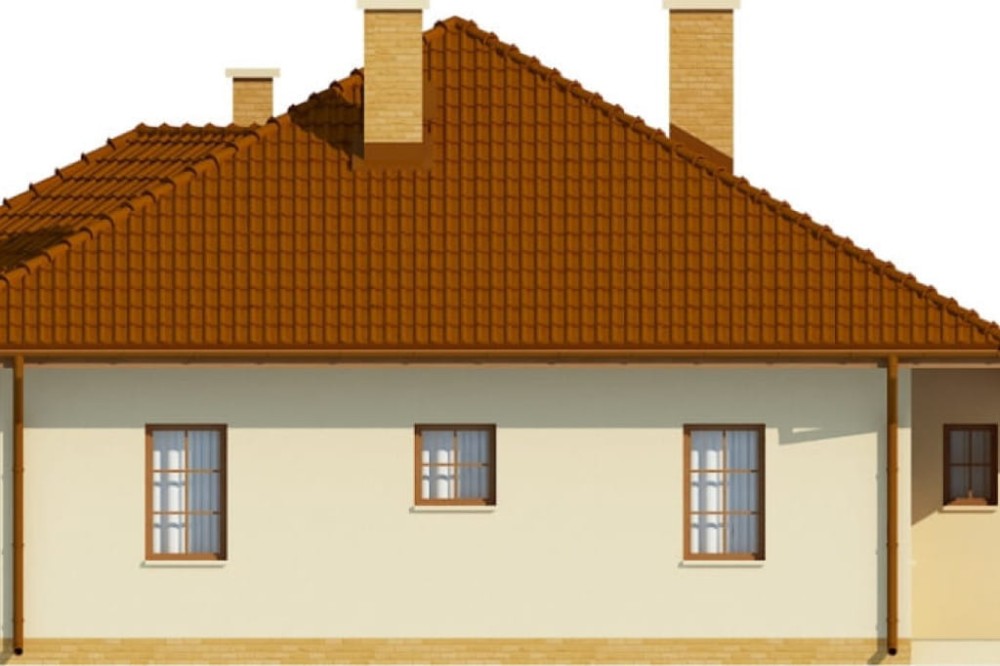 Projekt domu Cadini DUE L-6459 DUE, parterowy, jednorodzinny, nowoczesny, z garażem -elewacja lewa