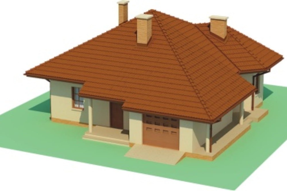 Projekt domu Cadini DUE L-6459 DUE, parterowy, jednorodzinny, nowoczesny, z garażem -model