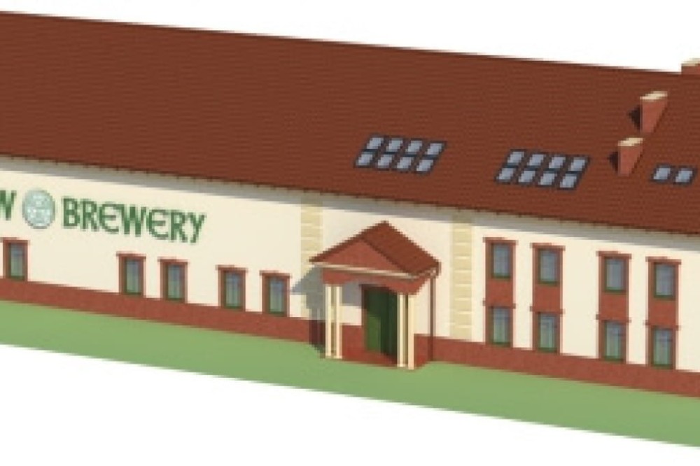 Projekt budynku produkcyjno-usługowego K-46, piętrowy z antresolą, bez podpiwniczenia, bez garażu - model