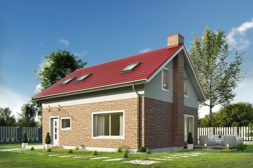 Projekt domu L-6746 - wykończenie elewacji