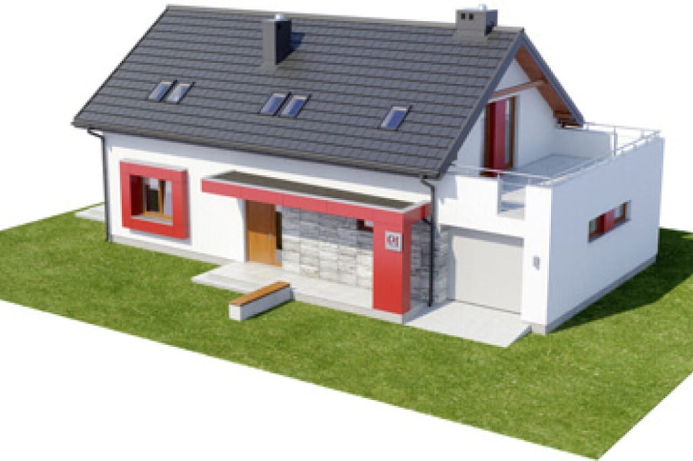 Projekt domu Valles Due L-6419, parterowy z poddaszem mieszkalnym, bez podpiwniczenia, z garażem - model