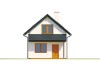Projekt domu Zenna 2 L-6818, parterowy z poddaszem użytkowym, niepodpiwniczony, bez garażu - wizualizacja elewacji frontowej