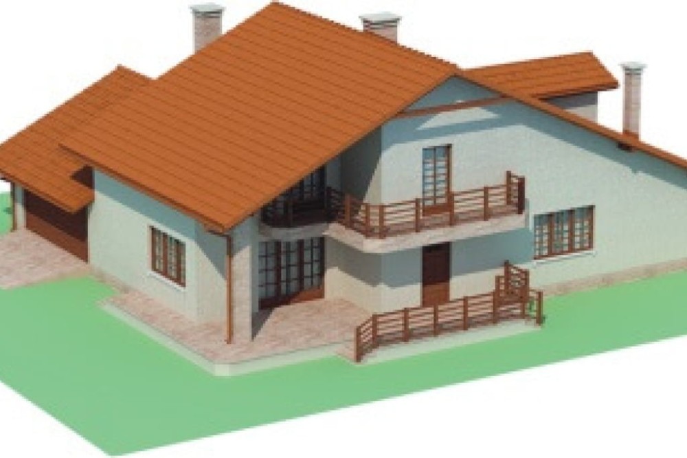 Projekt domu Costalunga Due L-6400, parterowy z użytkowym poddaszem, niepodpiwniczony, z garażem dwustanowiskowym - model