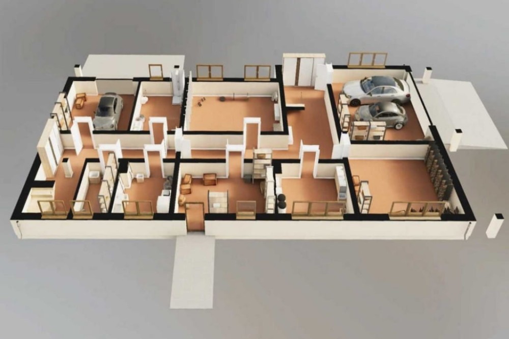 Projekt domu Napoca 2 L-6823, parterowy z poddaszem mieszkalnym, bez podpiwniczenia  - model