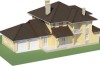 Projekt domu Pordoi DM-6456, piętrowy, z garażem dwustanowiskowym, bez podpiwniczenia - model