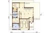 Projekt domu Siena Due L-6463, parterowy z poddaszem użytkowym, z garażem dwustanowiskowym, bez podpiwniczenia - rzut parteru