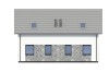 Projekt domu Zelano DM-6816, parterowy z poddaszem użytkowym, niepodpiwniczony, bez garażu - wizualizacja elewacji ogrodowej