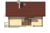 Projekt domu Pszczelnik DM-6052, parterowy z poddaszem mieszkalnym, z częściowym podpiwniczeniem - elewacja frontowa