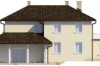 Projekt domu Antelao DUE L-6470, piętrowy, niepodpiwniczony z garażem -elewacja ogrodowa