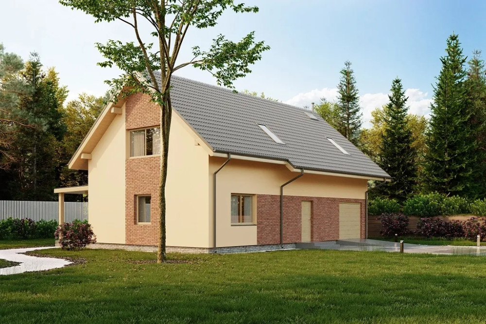 Projekt domu DM-6765 - wykończenie elewacji