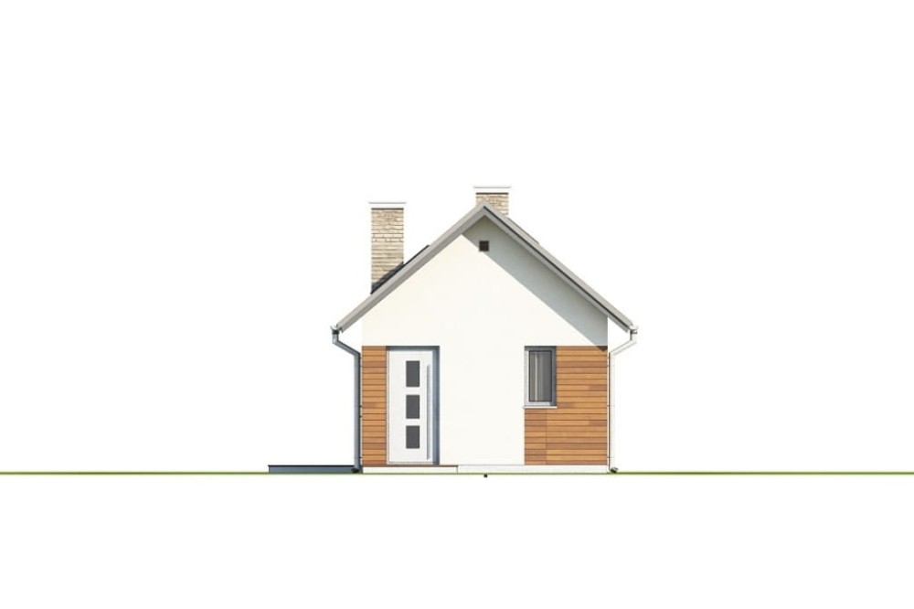 Projekt domu Vinium 2 L-6692, parterowy, jednorodzinny, nowoczesny, bez garażu, bez podpiwniczenia - elewacja frontowa