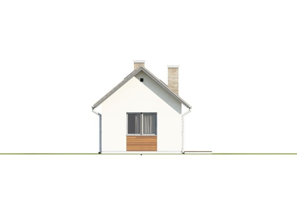 Projekt domu Vinium 2 L-6692, parterowy, jednorodzinny, nowoczesny, bez garażu, bez podpiwniczenia - elewacja ogrodowa