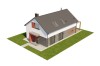 Projekt domu Ośnieża 2 L-6649, parterowy, z antresolą, bez garażu, bez podpiwniczenia - model