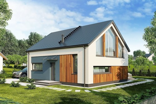 Projekt domu L-6562 B - wykończenie elewacji