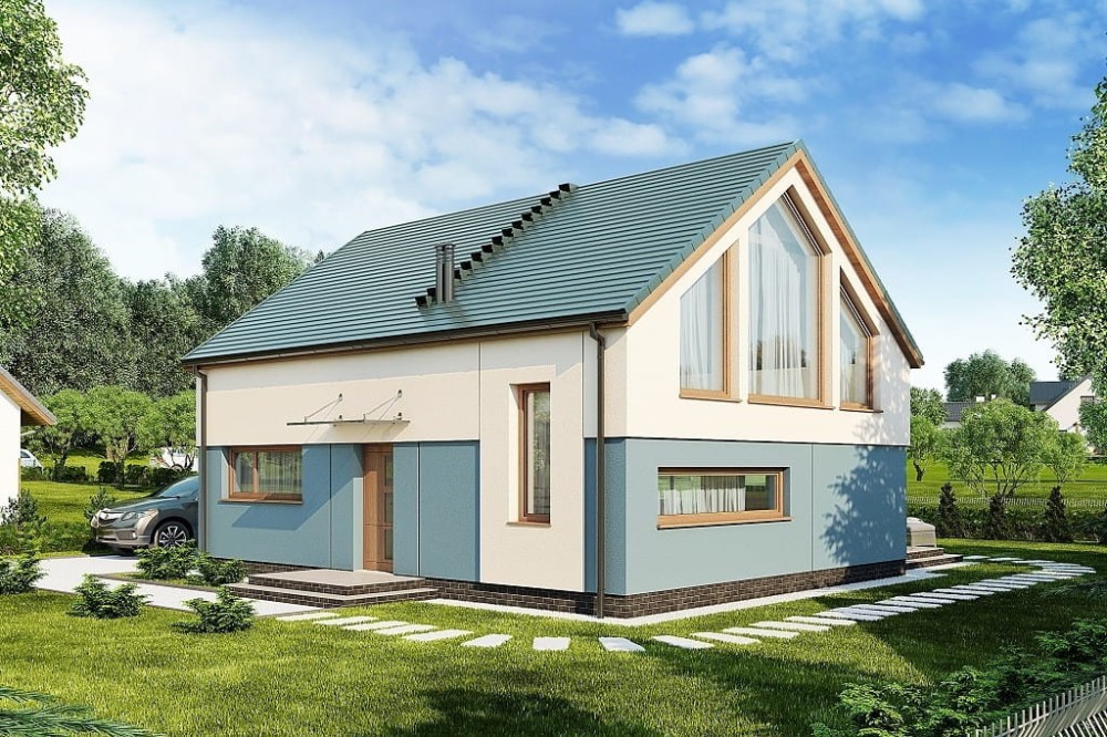 Projekt domu L-6562 B - wykończenie elewacji