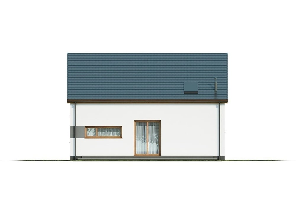 Projekt domu L-6562 B - elewacja ogrodowa