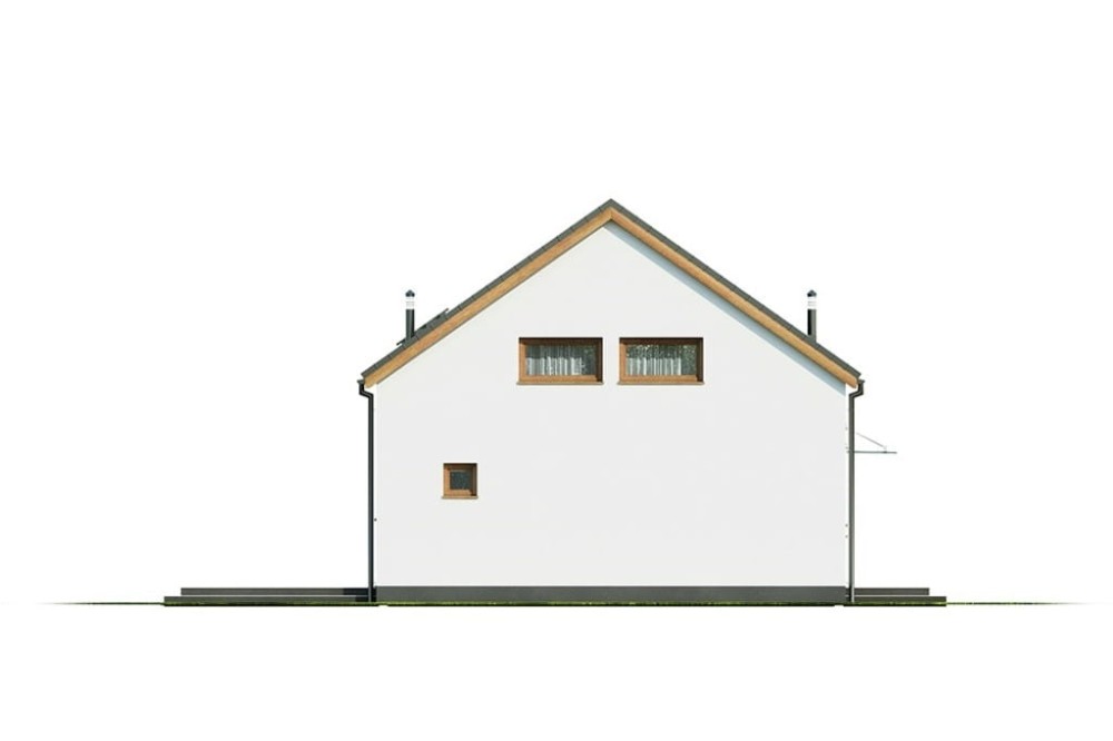 Projekt domu L-6562 B - elewacja boczna