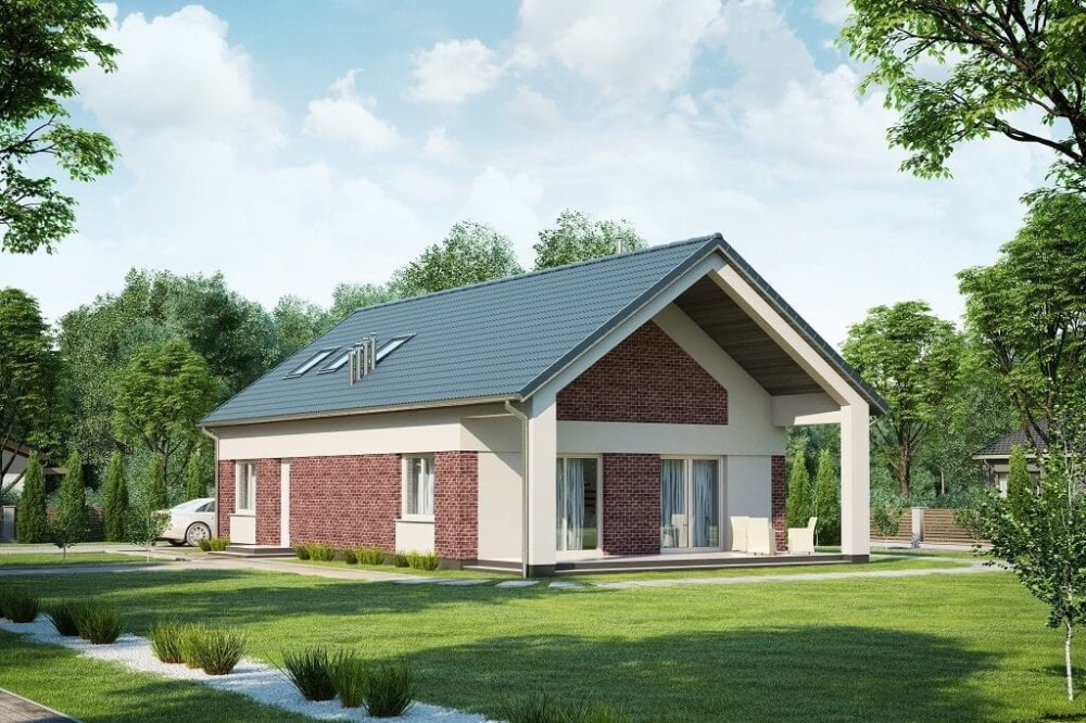 Projekt domu L-6638  - wykończenie elewacji