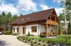 Projekt domu Hiacyntów 2 L-6585, parterowy z poddaszem mieszkalnym, bez podpiwniczenia - kolorystyka wersja 4