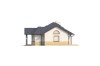Projekt domu Bilcza N DM-5508 N, parterowy z poddaszem mieszkalnym, bez podpiwniczenia  - elewacja lewa