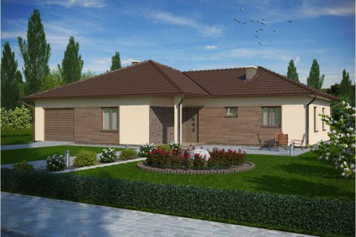 Projekt domu DM-6030 - wykończenie elewacji