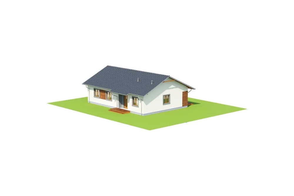 Projekt domu Celozja 2 L-6616, parterowy, niepodpiwniczony, bez garażu - model