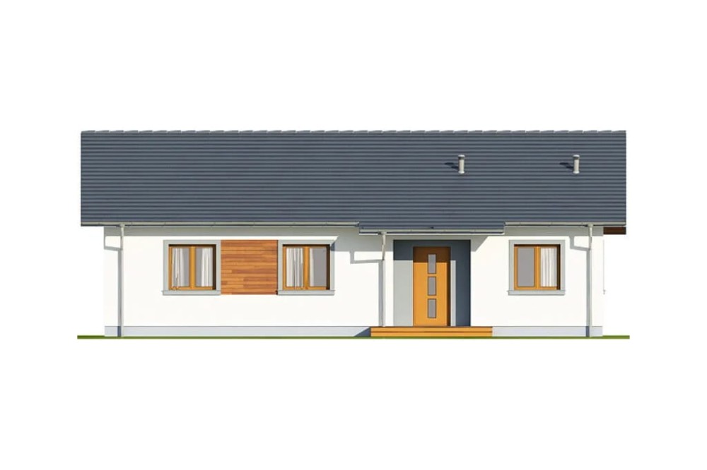 Projekt domu Celozja 2 L-6616, parterowy, niepodpiwniczony, bez garażu - elewacja frontowa